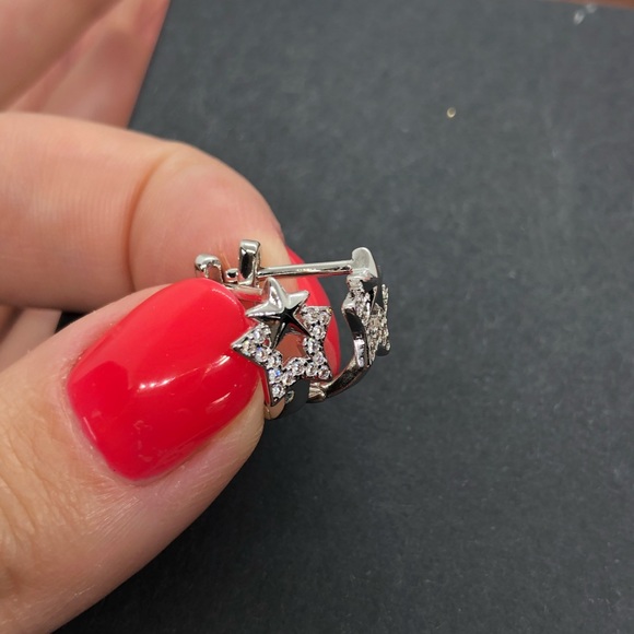 🌟 Sterling Silver Stars ✨ Earrings - Picture 2 of 4